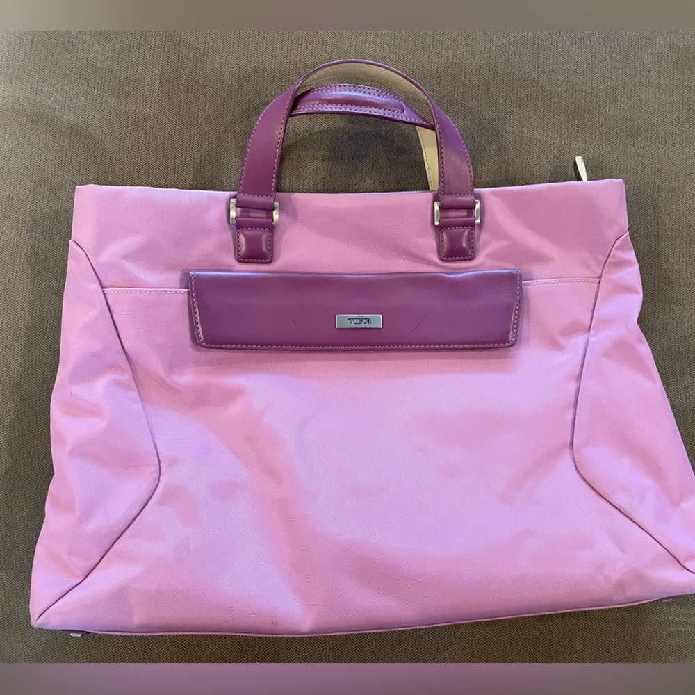 Lavender and purple Tumi briefcase/satchel EUC